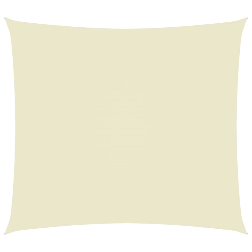 Sunshade Sail Oxford Fabric Rectangular 6x7 m Cream - R and M Furniture