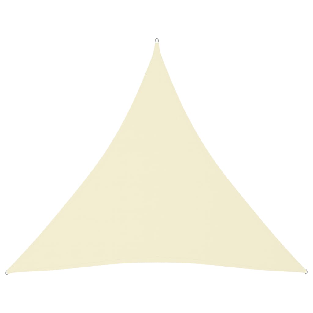 Sunshade Sail Oxford Fabric Triangular 3x3x3 m Cream - Unbeatable Bargains