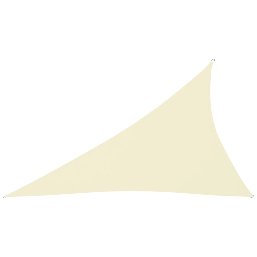 Sunshade Sail Oxford Fabric Triangular 3x4x5 m Cream - Design Hut