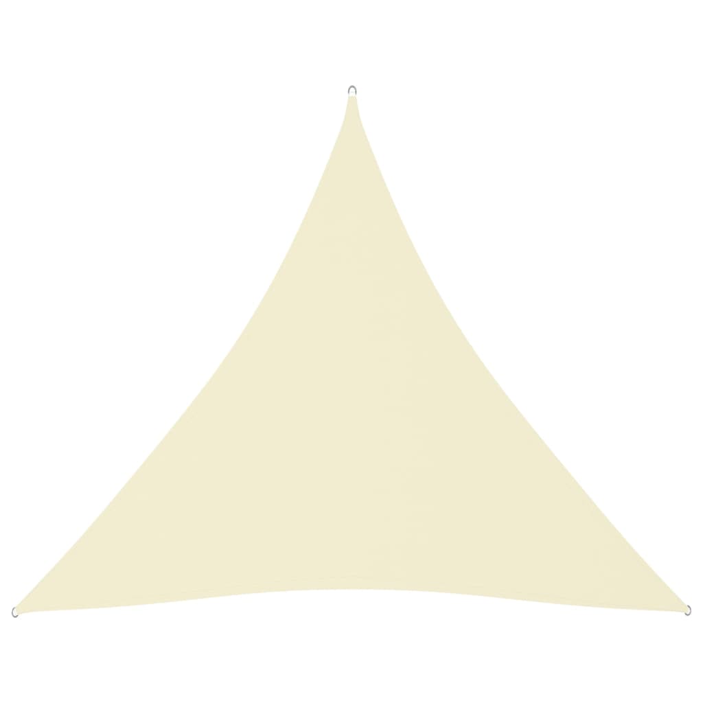 Sunshade Sail Oxford Fabric Triangular 4.5x4.5x4.5 m Cream - Unbeatable Bargains
