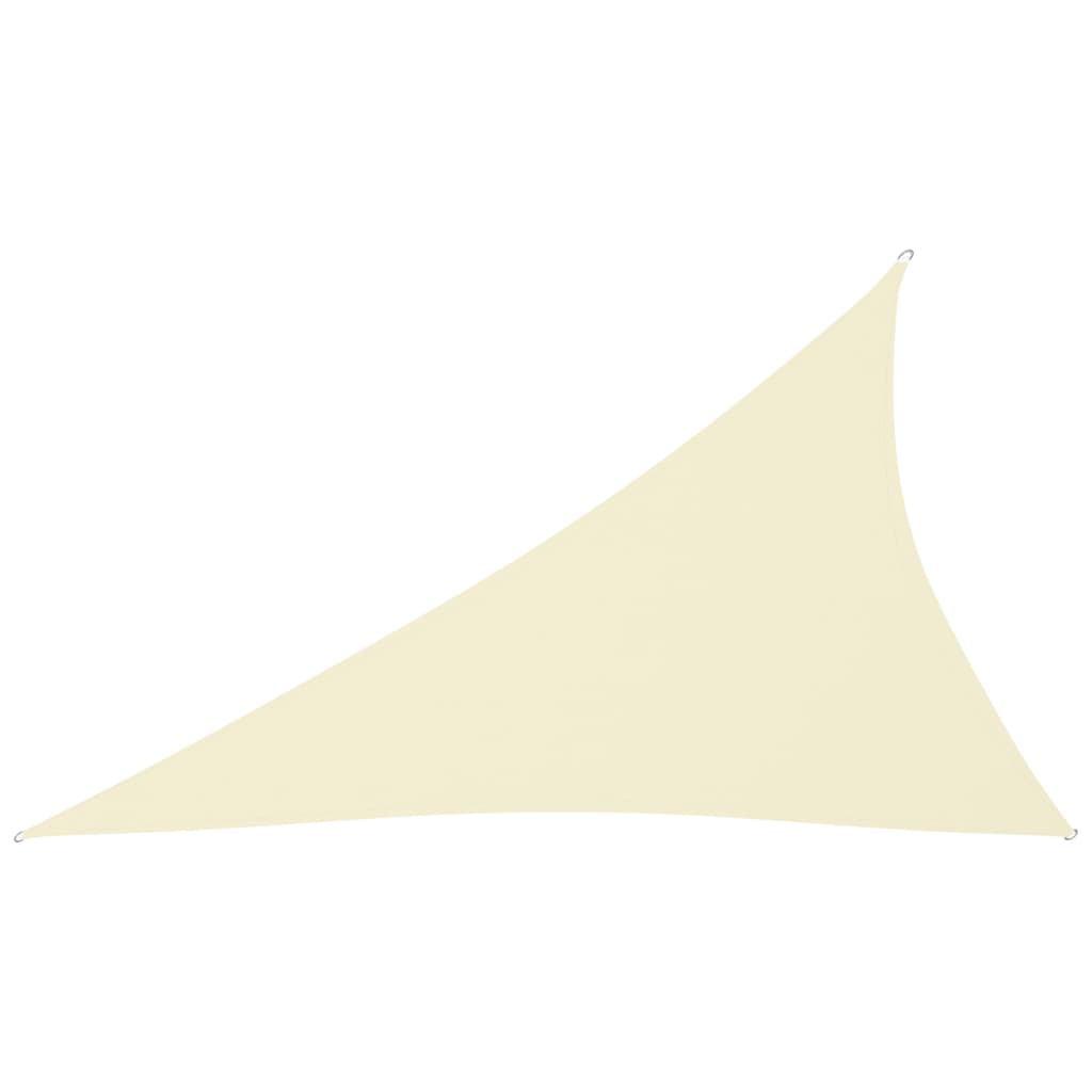 Sunshade Sail Oxford Fabric Triangular 4x5x6.4 m Cream - Decor Base