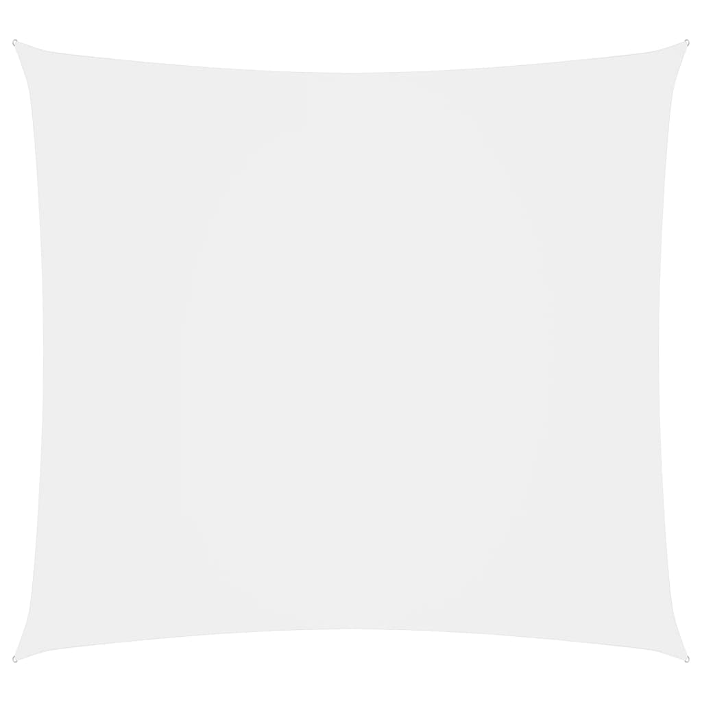 Sunshade Sail Oxford Fabric Square 3x3 m White - Decor Base