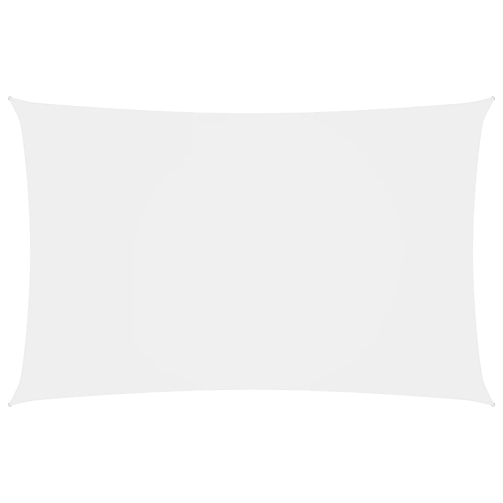 Sunshade Sail Oxford Fabric Rectangular 2x4.5 m White - Decor Base