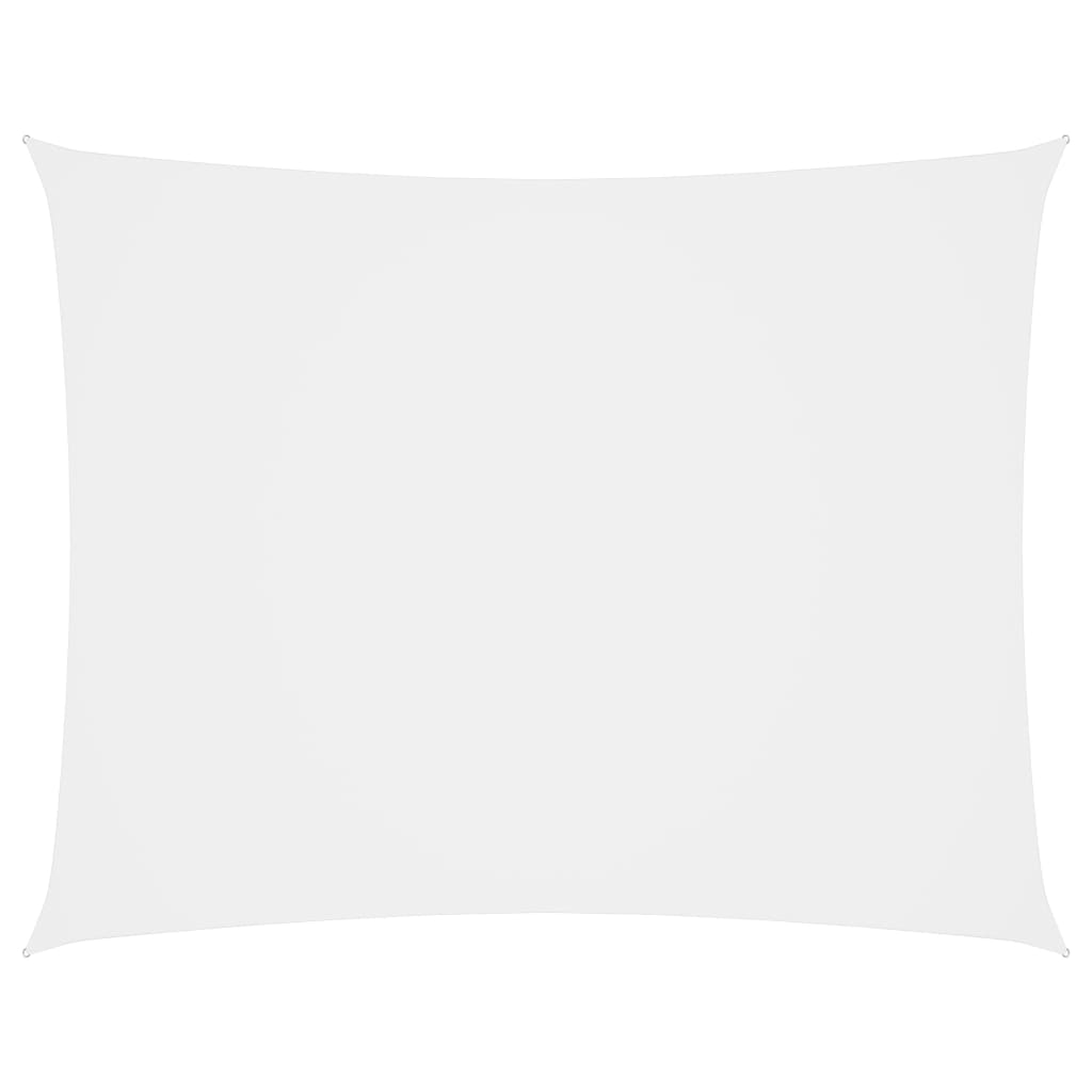 Sunshade Sail Oxford Fabric Rectangular 3x4.5 m White - Brittle & Co