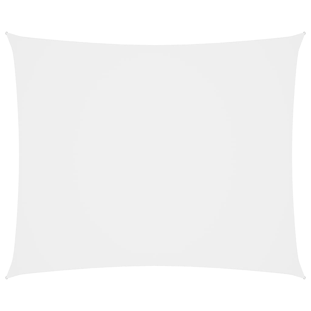 Sunshade Sail Oxford Fabric Rectangular 4x5 m White - Unbeatable Bargains