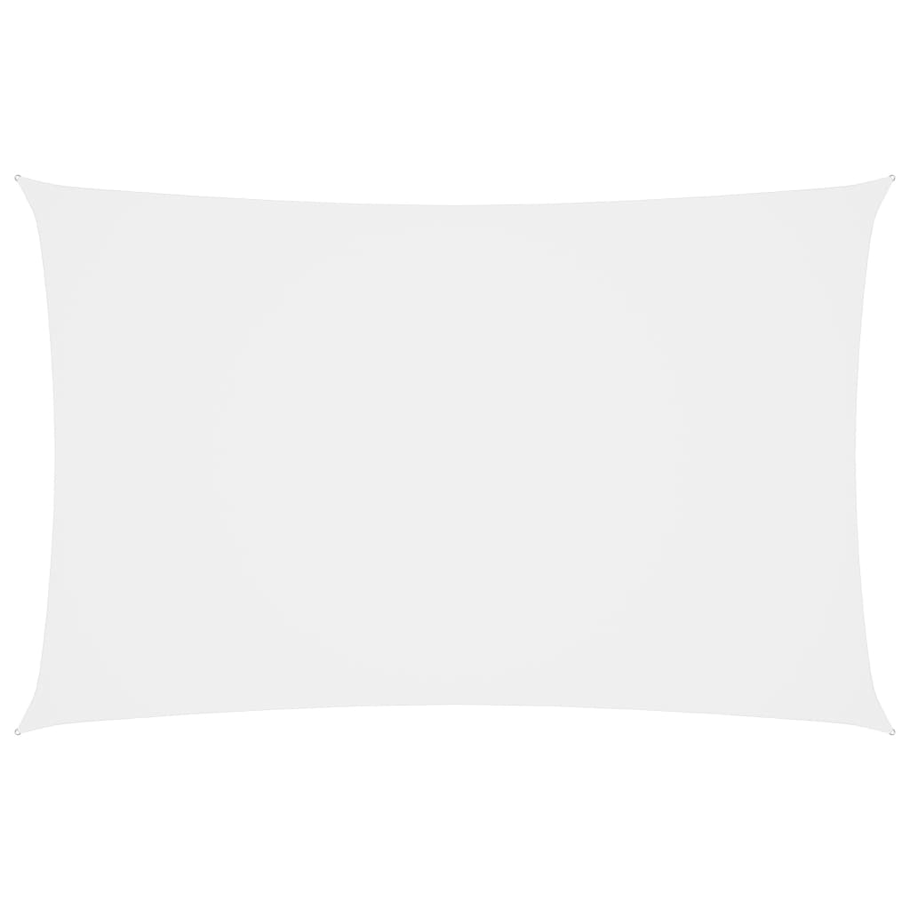 Sunshade Sail Oxford Fabric Rectangular 4x7 m White - Unbeatable Bargains