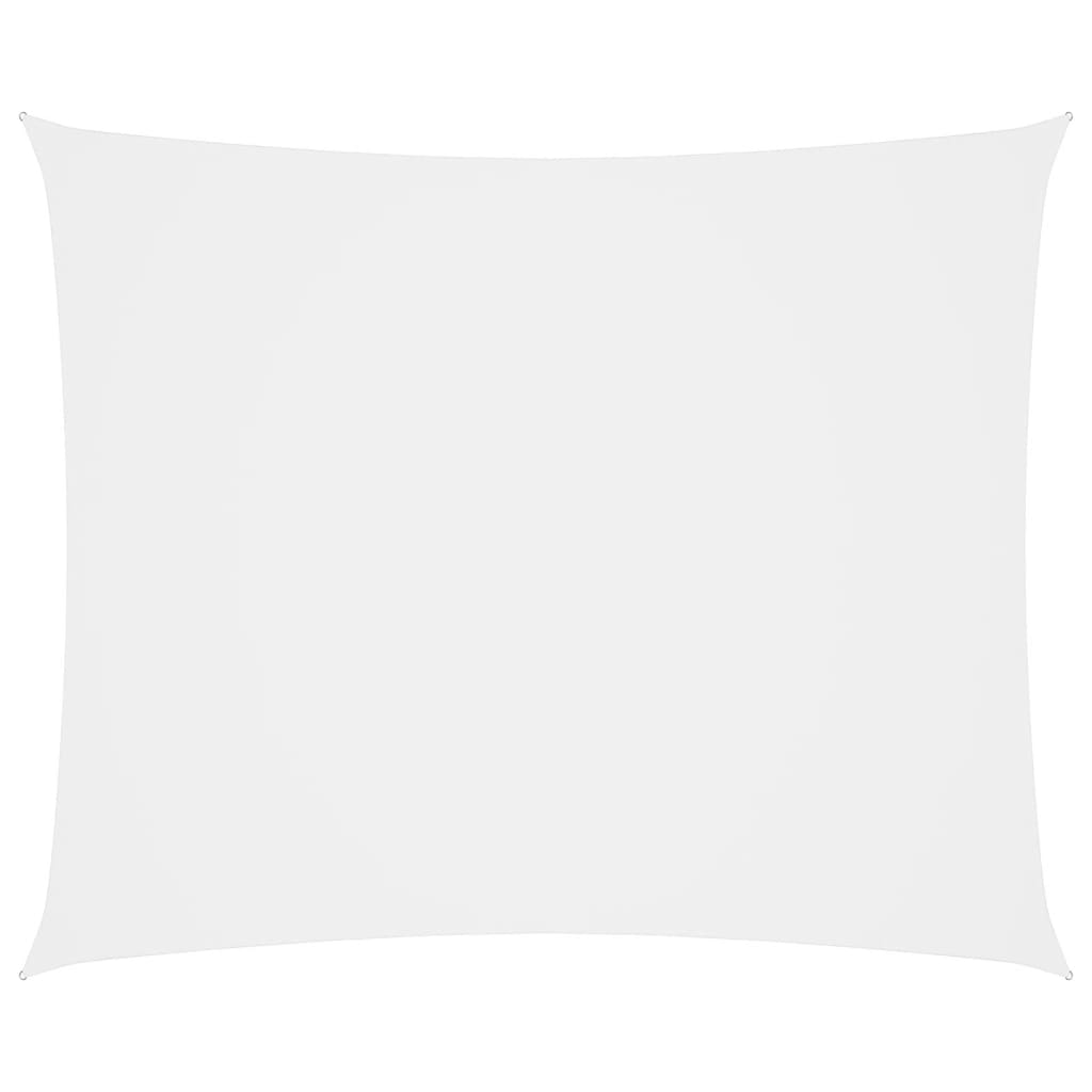 Sunshade Sail Oxford Fabric Rectangular 5x7 m White - Discount Dealers
