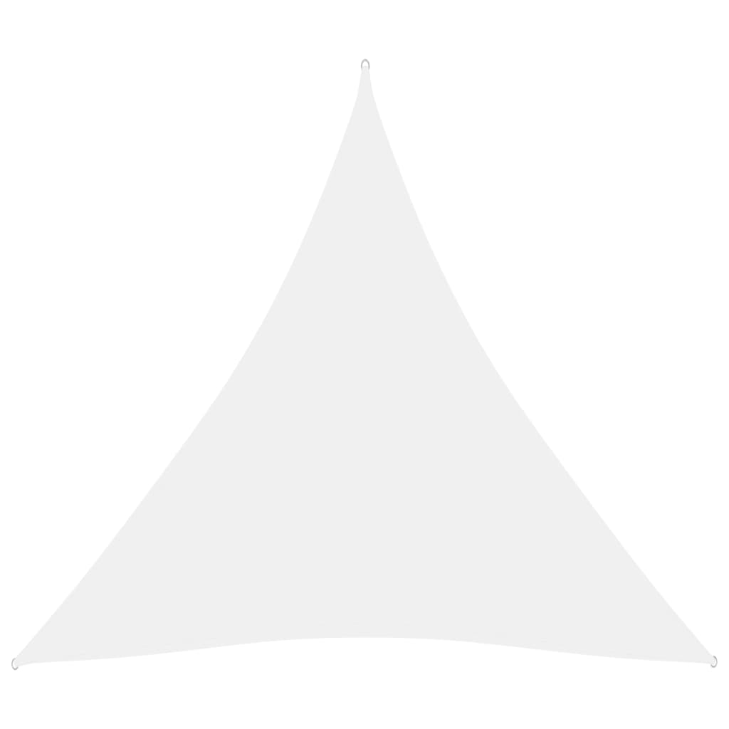 Sunshade Sail Oxford Fabric Triangular 3x3x3 m White - Design Hut