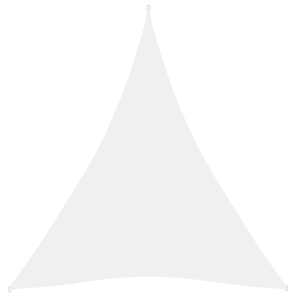 Sunshade Sail Oxford Fabric Triangular 5x6x6 m White - Decor Base