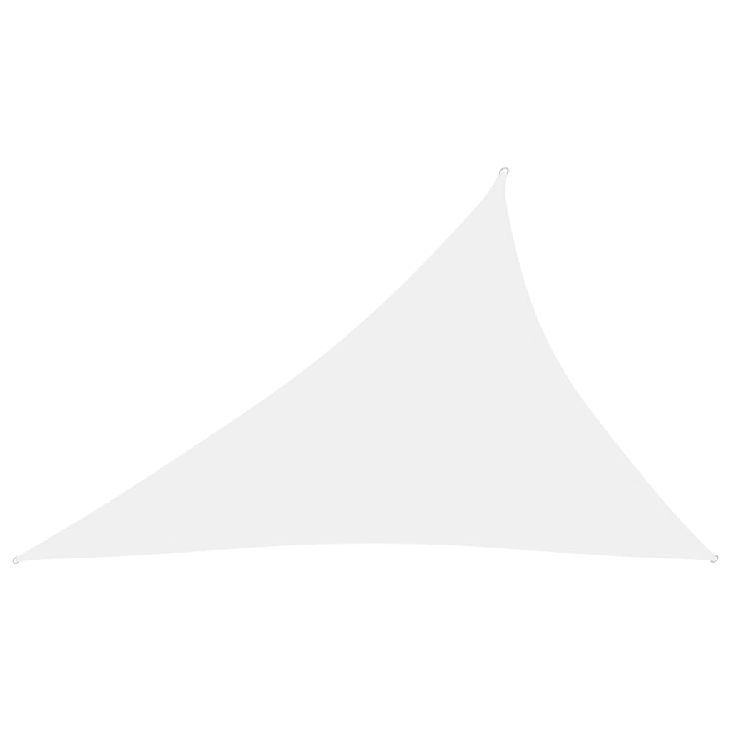Sunshade Sail Oxford Fabric Triangular 4x5x6.4 m White - Design Hut