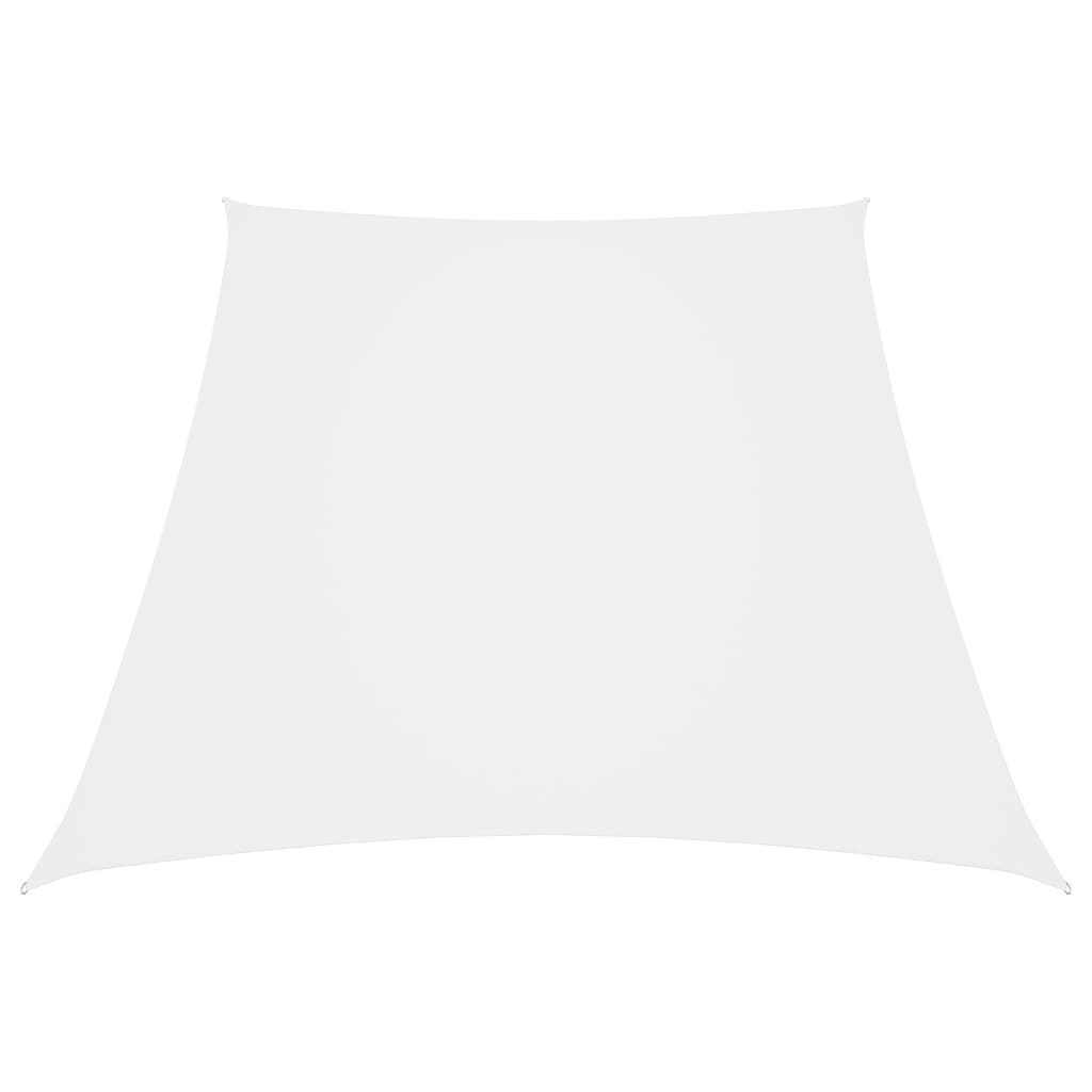 Sunshade Sail Oxford Fabric Trapezium 3/4x3 m White - R and M Furniture