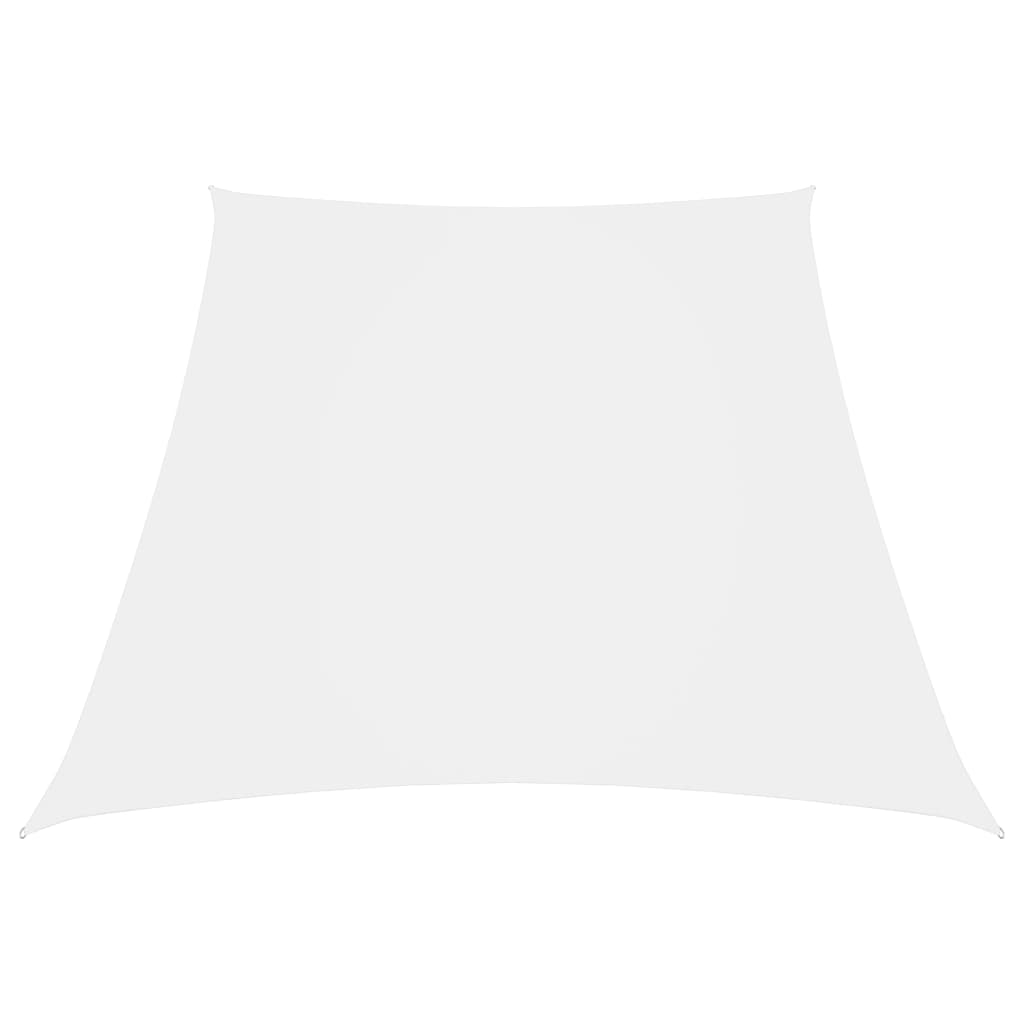 Sunshade Sail Oxford Fabric Trapezium 3/5x4 m White - Tyrell & Tyrell
