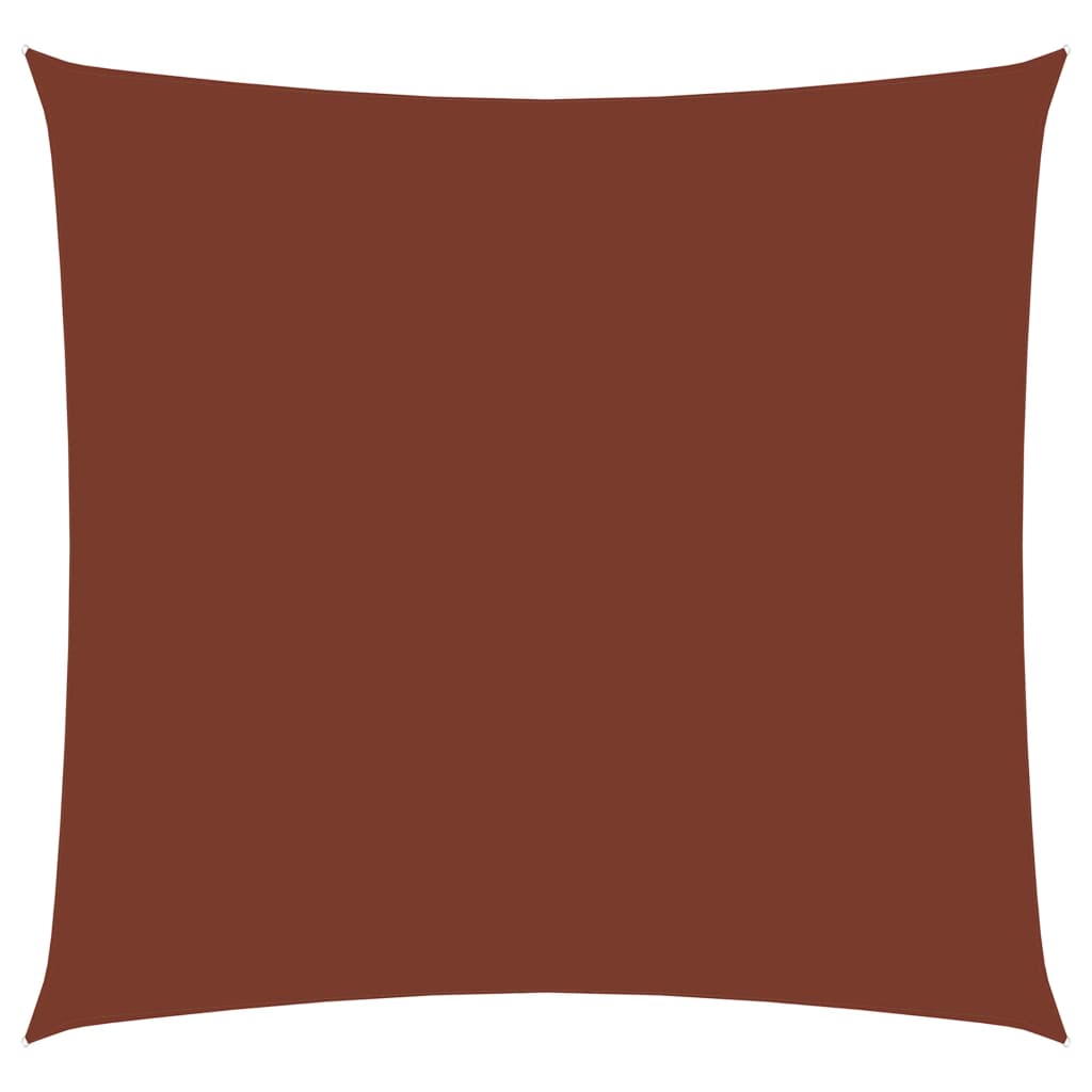Sunshade Sail Oxford Fabric Square 4x4 m Terracotta - All Things Good