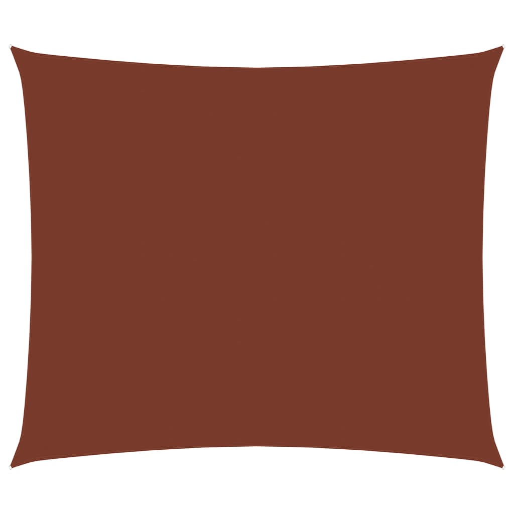 Sunshade Sail Oxford Fabric Rectangular 3x4 m Terracotta - Decor Base