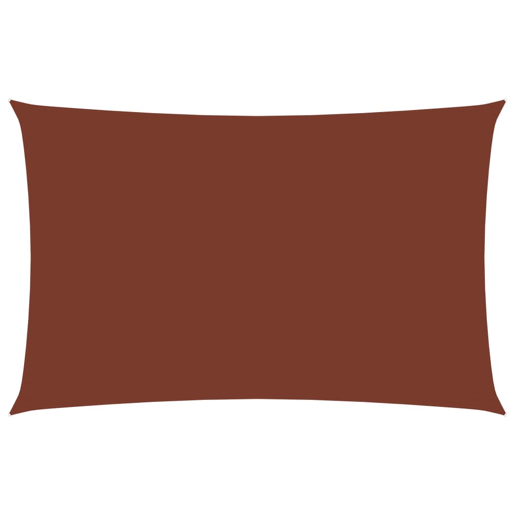 Sunshade Sail Oxford Fabric Rectangular 3x5 m Terracotta - Decor Base