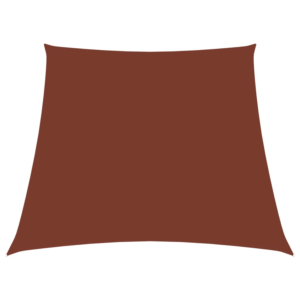 Sunshade Sail Oxford Fabric Trapezium 2/4x3 m Terracotta - Decor Base