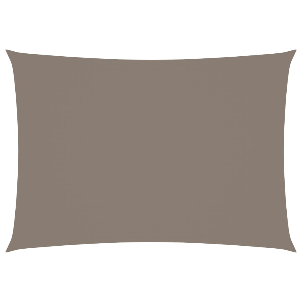 Sunshade Sail Oxford Fabric Rectangular 3x4 m Taupe - Unbeatable Bargains