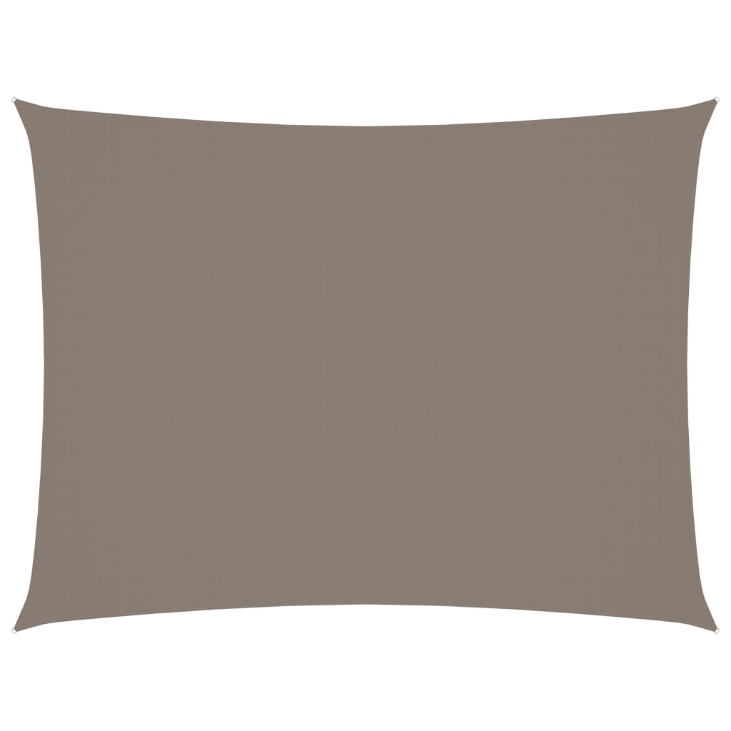 Sunshade Sail Oxford Fabric Rectangular 6x8 m Taupe - Design Hut