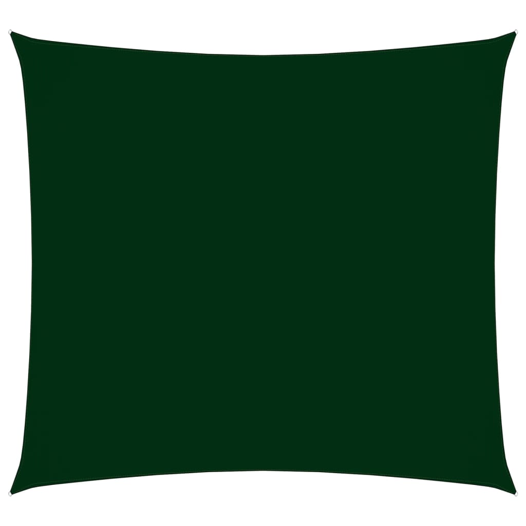 Sunshade Sail Oxford Fabric Square 3.6x3.6 m Dark Green - R and M Furniture