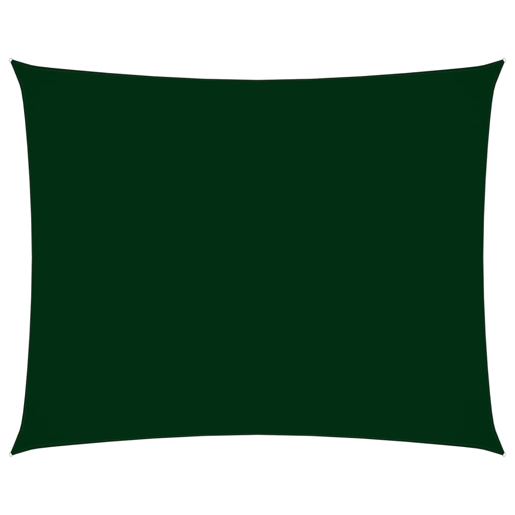 Sunshade Sail Oxford Fabric Rectangular 2x3.5 m Dark Green - The Home Maker