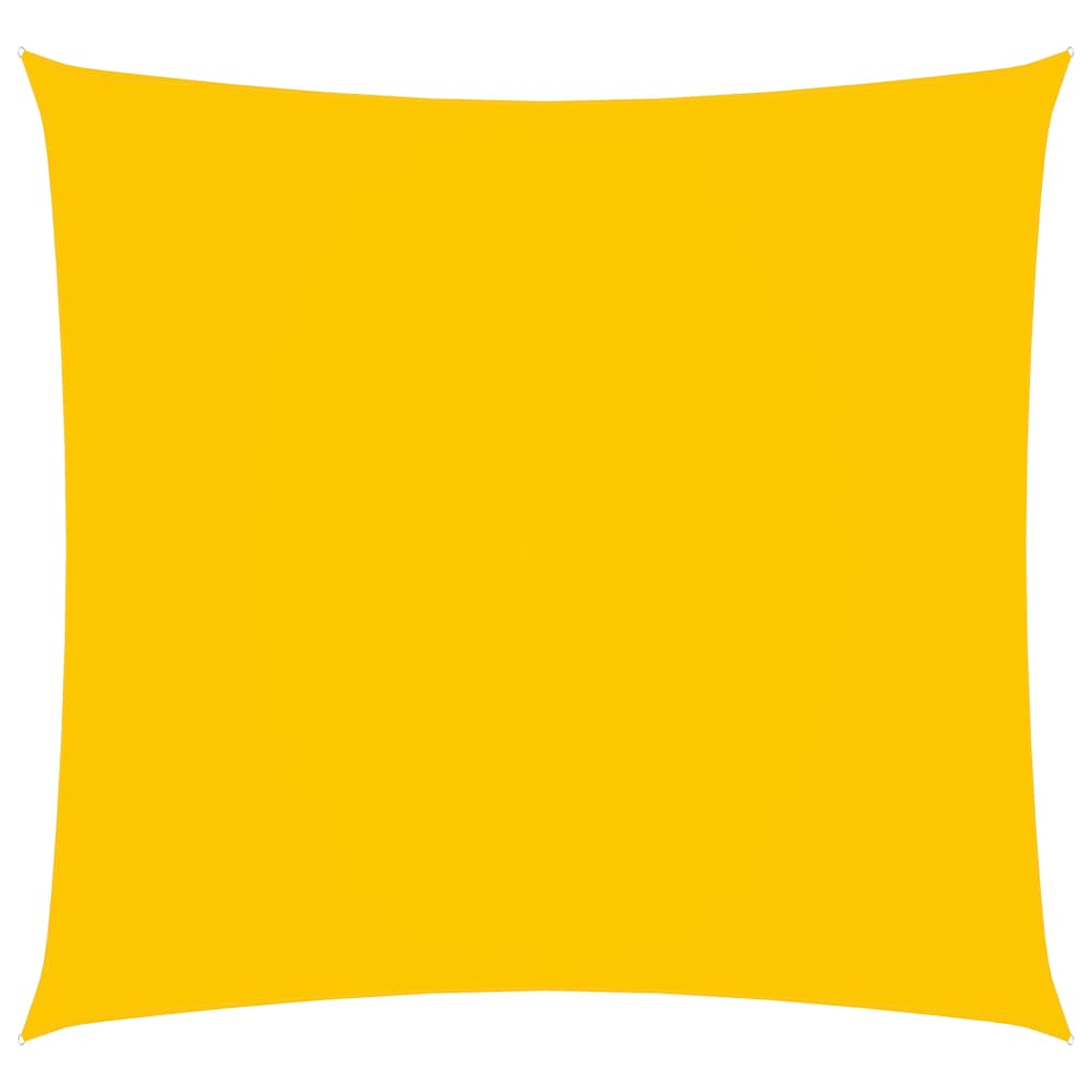 Sunshade Sail Oxford Fabric Square 6x6 m Yellow - Unbeatable Bargains