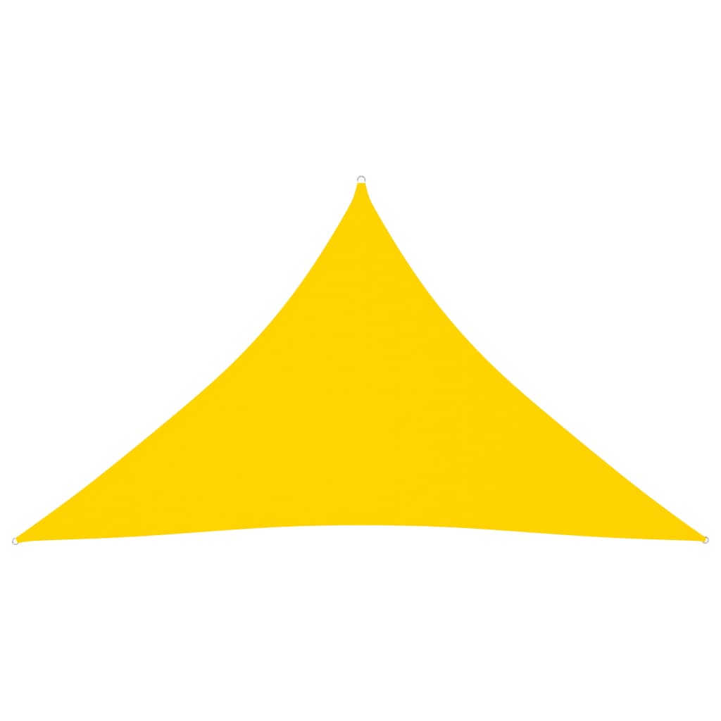 Sunshade Sail Oxford Fabric Triangular 5x5x6 m Yellow - Brittle & Co