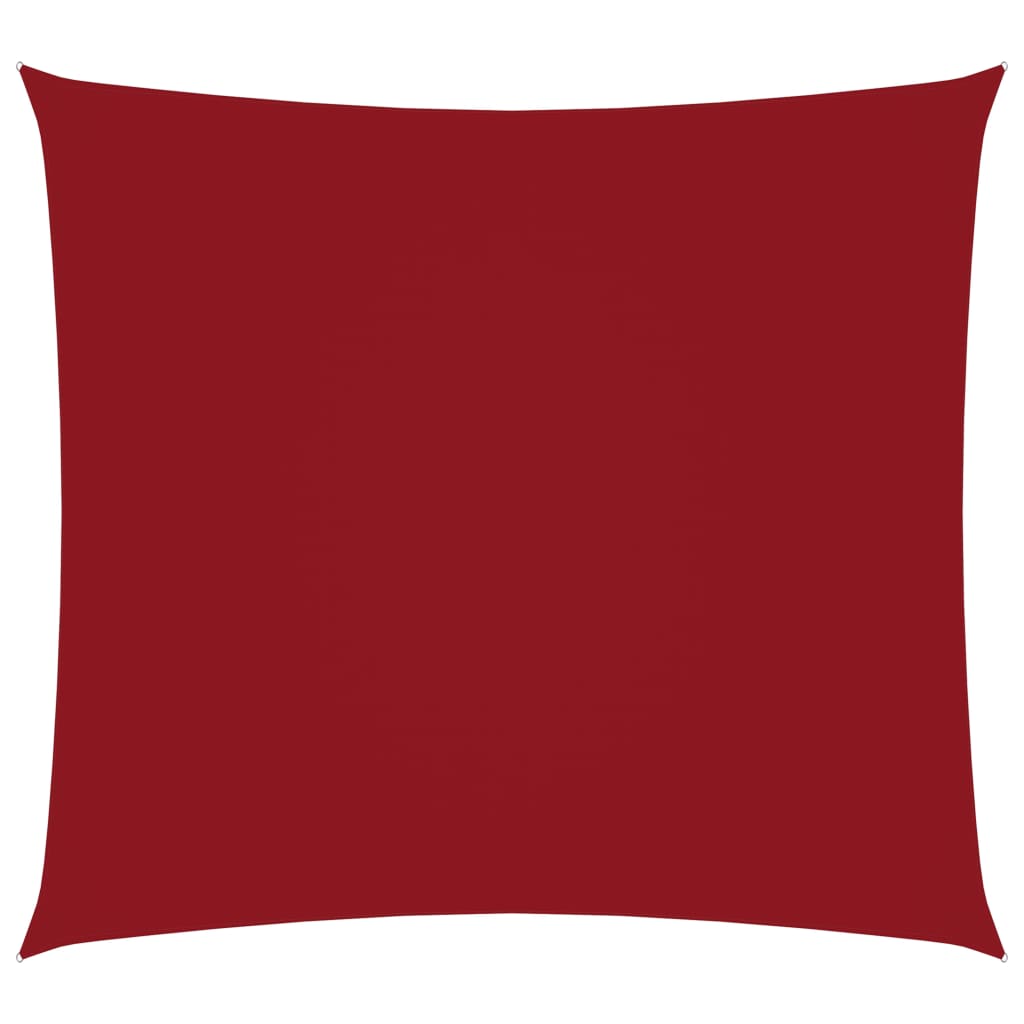 Sunshade Sail Oxford Fabric Square 2x2 m Red - Design Hut