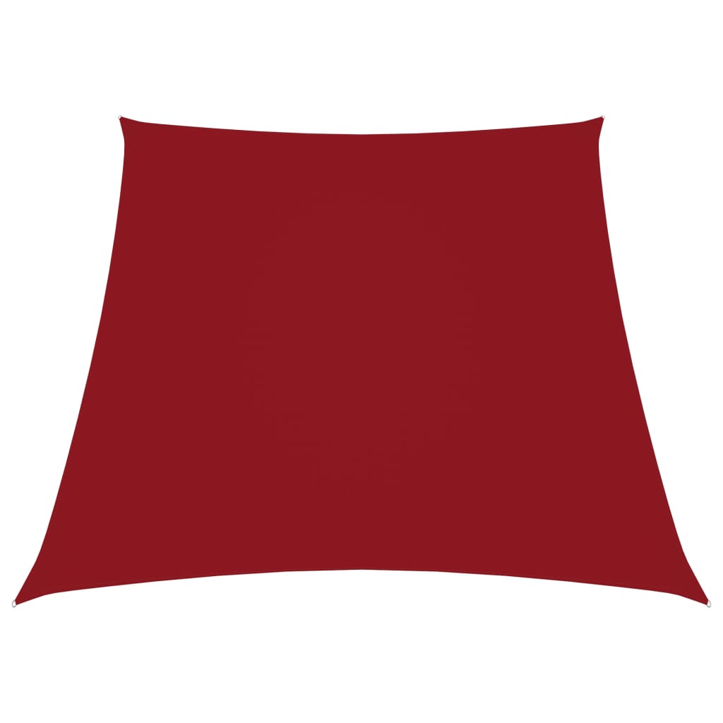 Sunshade Sail Oxford Fabric Trapezium 2/4x3 m Red - R and M Furniture