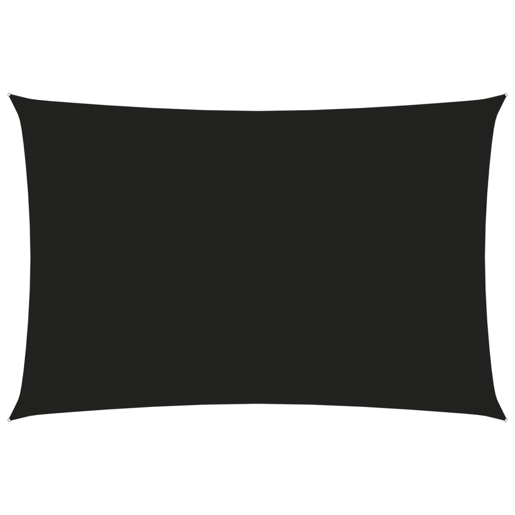 Sunshade Sail Oxford Fabric Rectangular 2x4.5 m Black - Design Hut