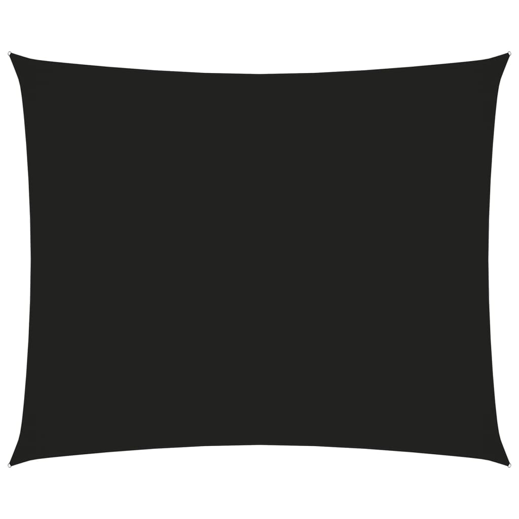 Sunshade Sail Oxford Fabric Rectangular 2.5x3.5 m Black - Brittle & Co