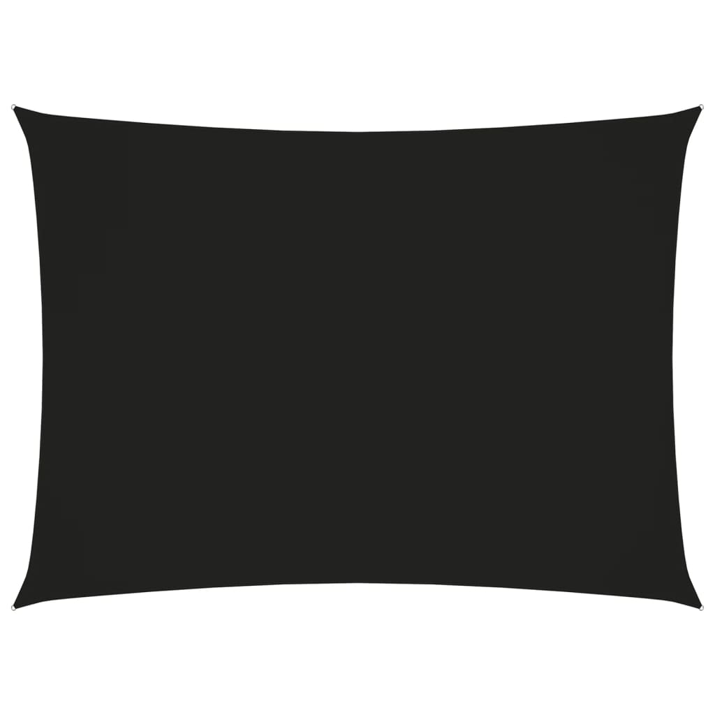 Sunshade Sail Oxford Fabric Rectangular 2.5x4 m Black - Unbeatable Bargains