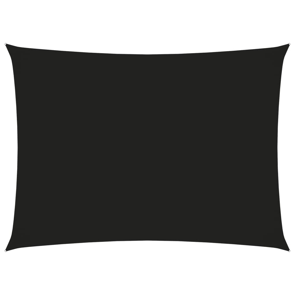 Sunshade Sail Oxford Fabric Rectangular 3.5x5 m Black - Millennium Furniture
