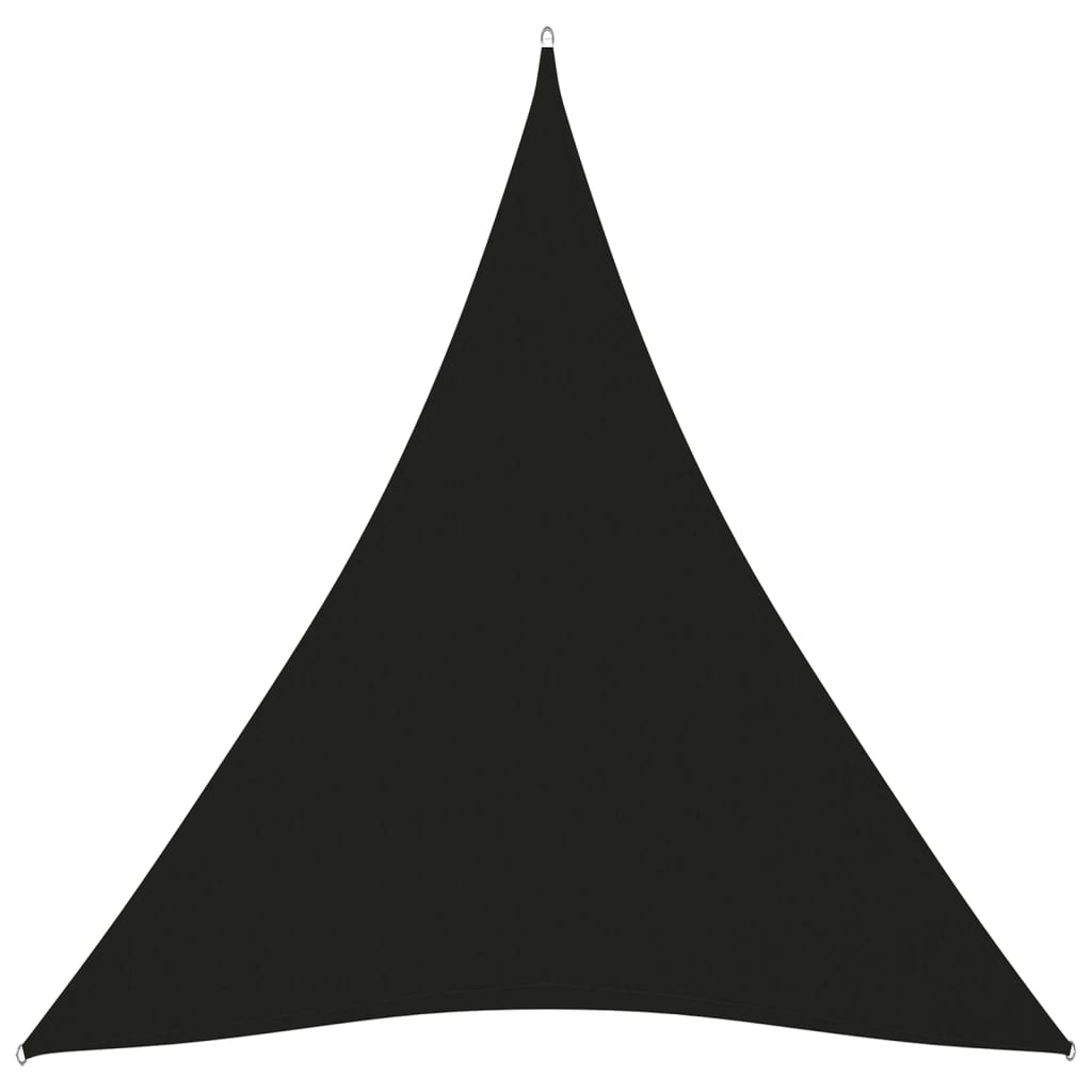 Sunshade Sail Oxford Fabric Triangular 3x4x4 m Black - Design Hut