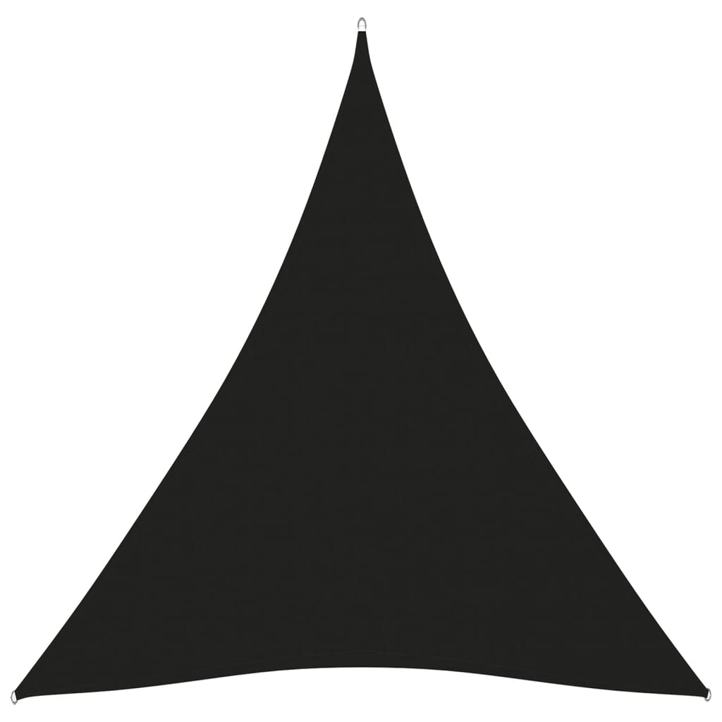 Sunshade Sail Oxford Fabric Triangular 5x7x7 m Black - Style and Chic