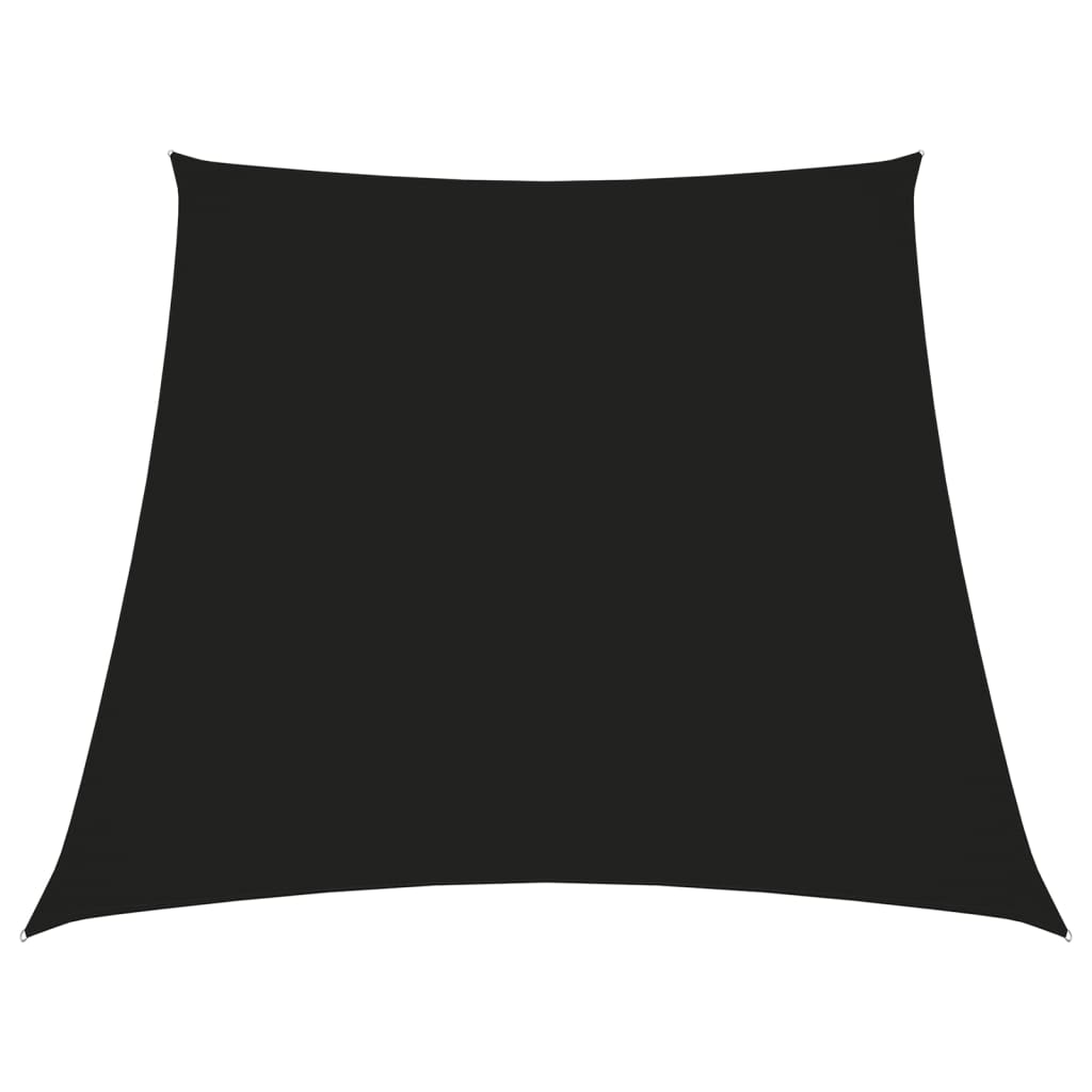 Sunshade Sail Oxford Fabric Trapezium 2/4x3 m Black - Design Hut