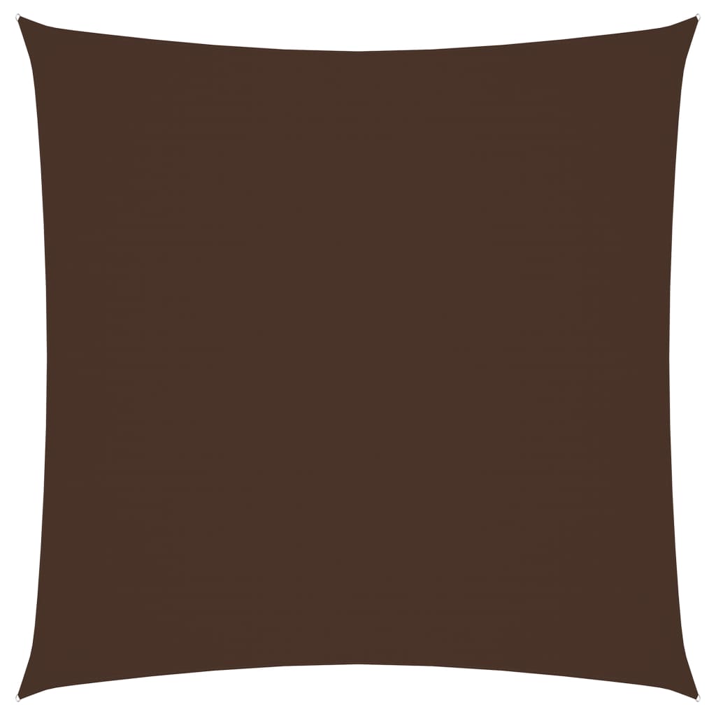 Sunshade Sail Oxford Fabric Square 2.5x2.5 m Brown - Decor Base