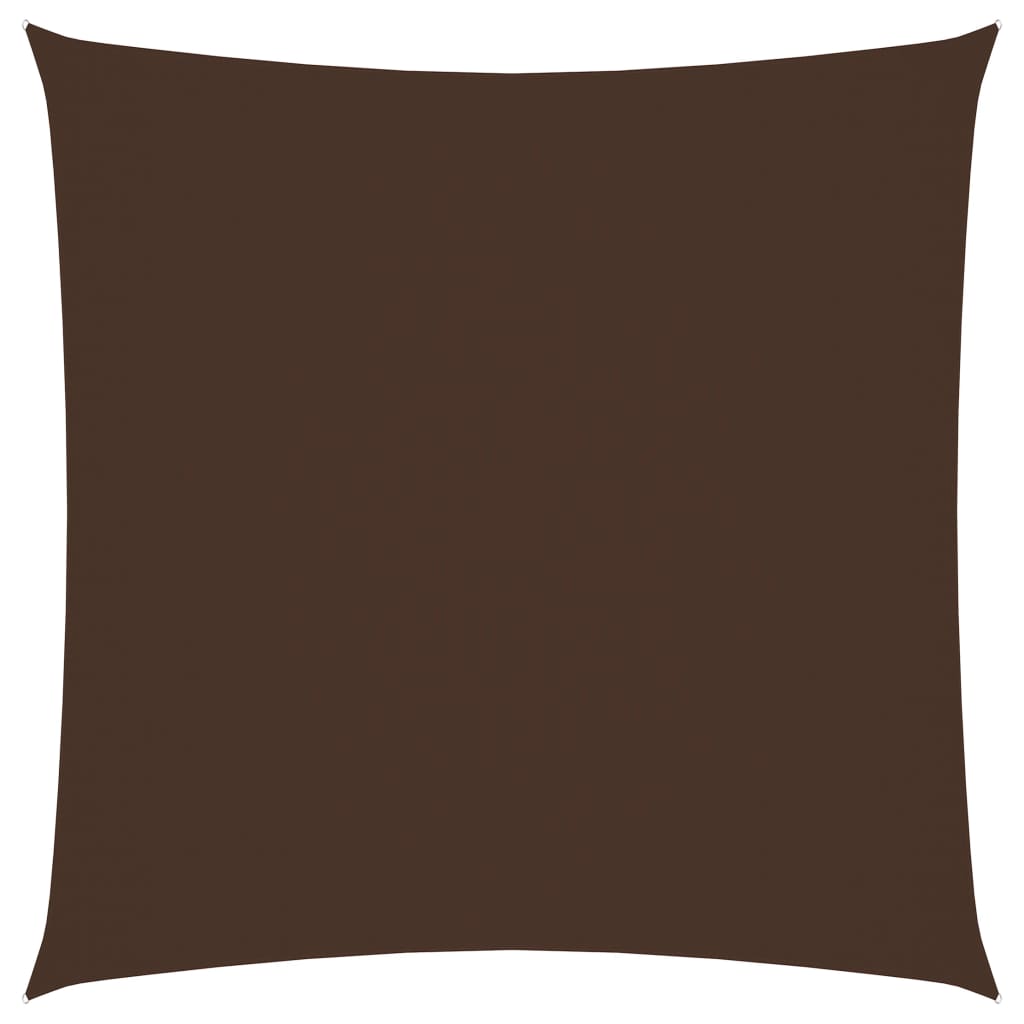 Sunshade Sail Oxford Fabric Square 6x6 m Brown - R and M Furniture