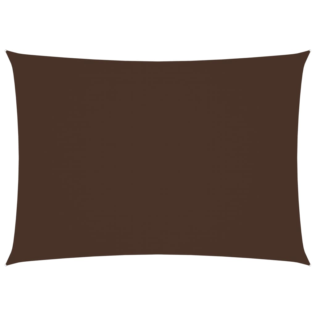 Sunshade Sail Oxford Fabric Rectangular 2x4.5 m Brown - Design Hut