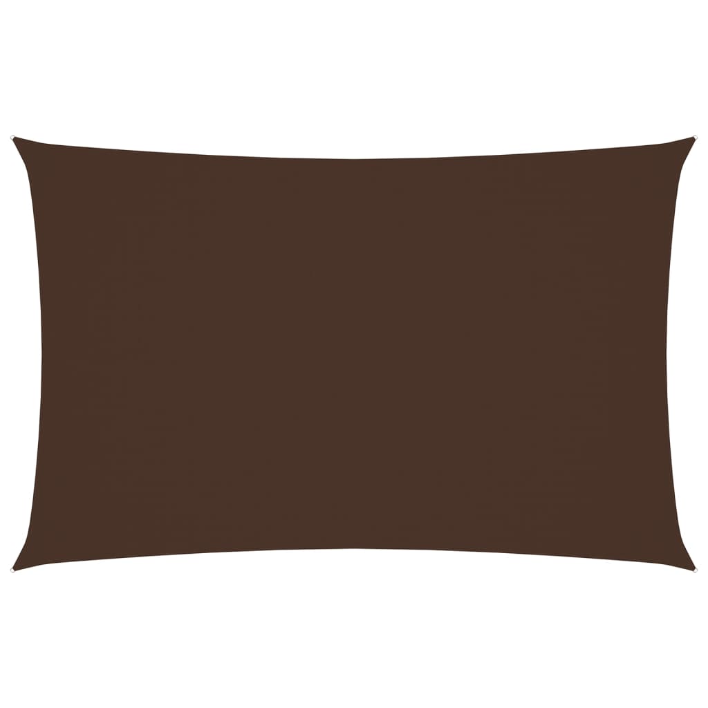 Sunshade Sail Oxford Fabric Rectangular 2.5x5 m Brown - Brittle & Co