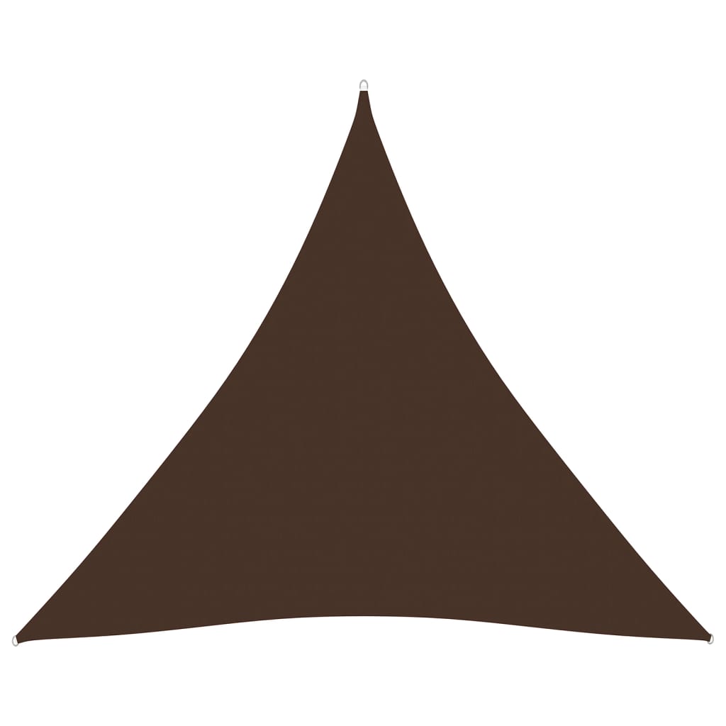 Sunshade Sail Oxford Fabric Triangular 3.6x3.6x3.6 m Brown - Decor Base