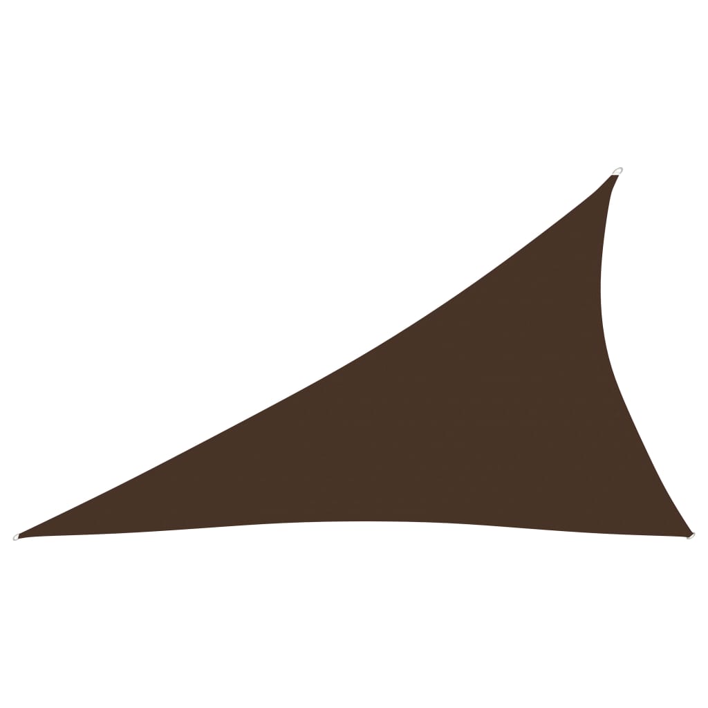 Sunshade Sail Oxford Fabric Triangular 3x4x5 m Brown - The Home Maker