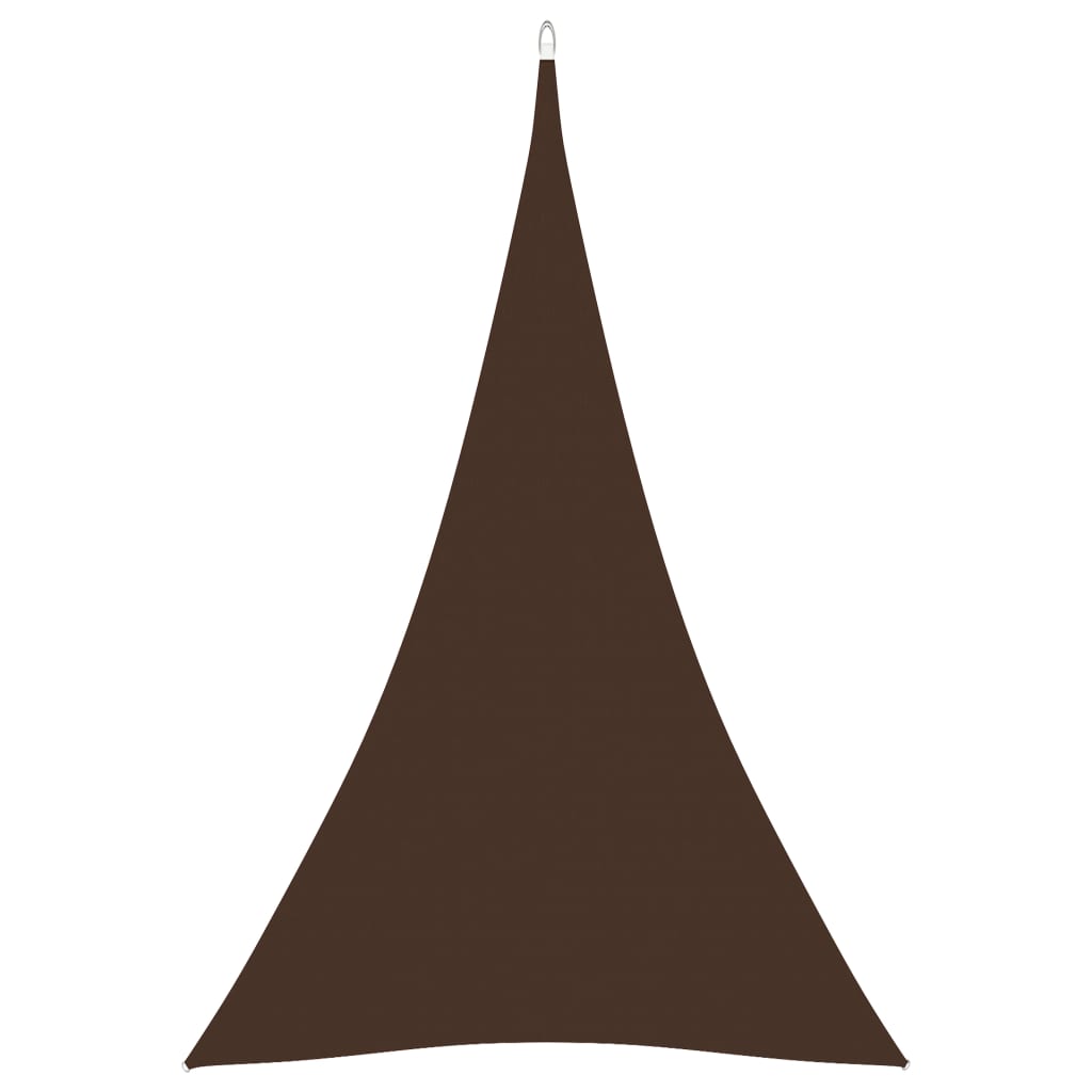 Sunshade Sail Oxford Fabric Triangular 4x5x5 m Brown - Sid & Sam