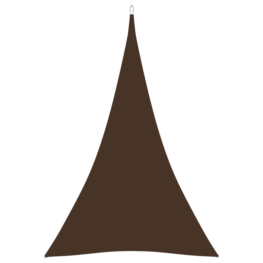 Sunshade Sail Oxford Fabric Triangular 5x6x6 m Brown - Design Hut
