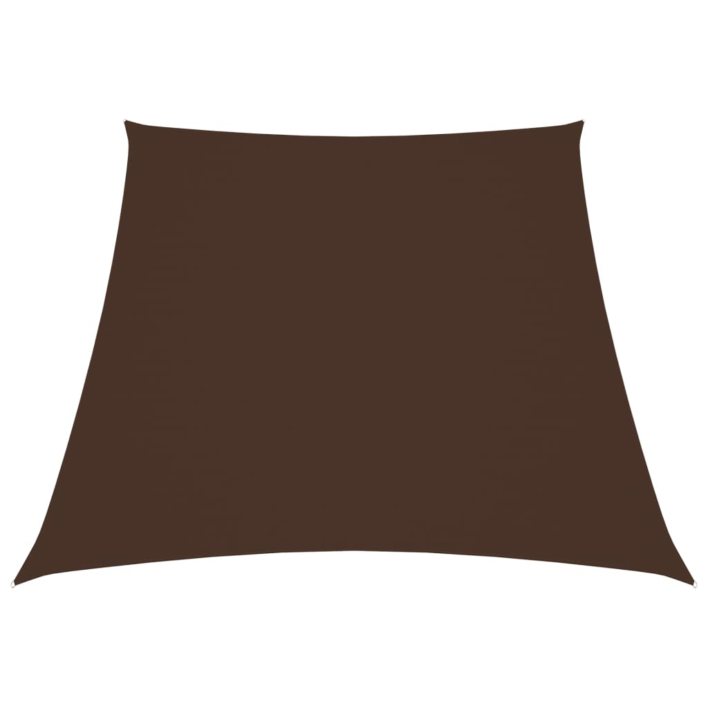 Sunshade Sail Oxford Fabric Trapezium 2/4x3 m Brown - Decor Base