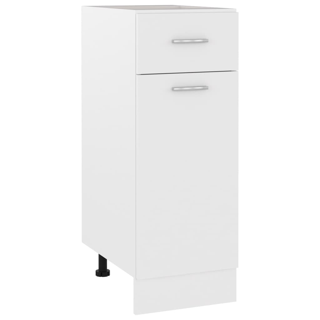 Drawer Bottom Cabinet White 30x46x81.5 cm Engineered Wood - Millennium Furniture