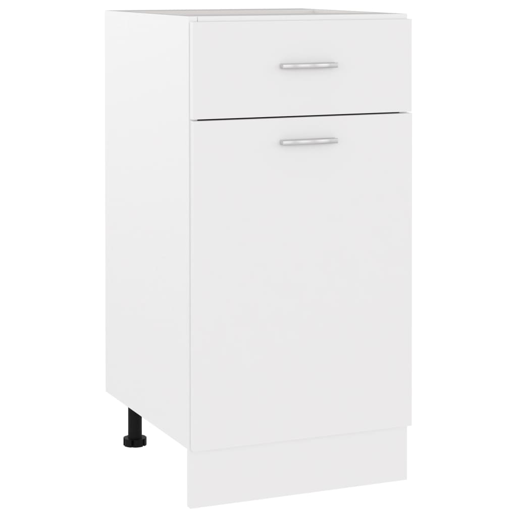 Drawer Bottom Cabinet White 40x46x81.5 cm Engineered Wood - All Things Good