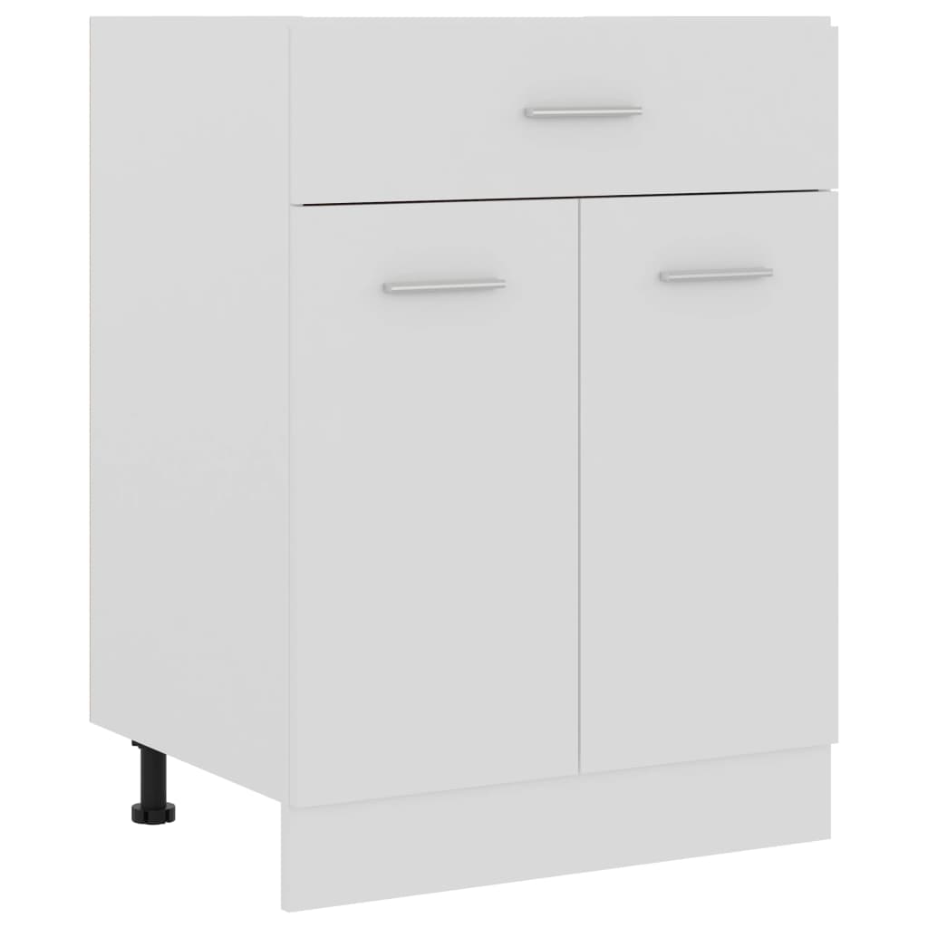 Drawer Bottom Cabinet White 60x46x81.5 cm Engineered Wood - Brittle & Co
