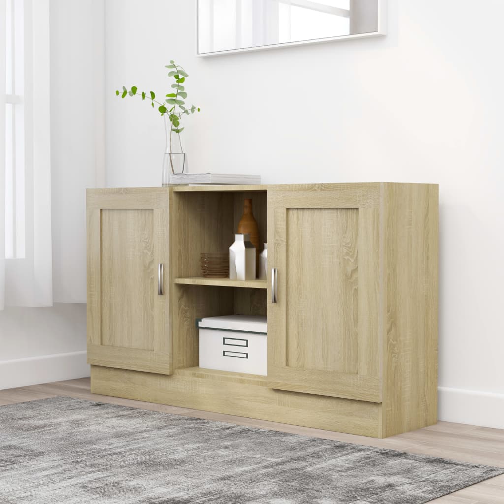 Sideboard Sonoma Oak 120x30.5x70 cm Engineered Wood - All Things Good