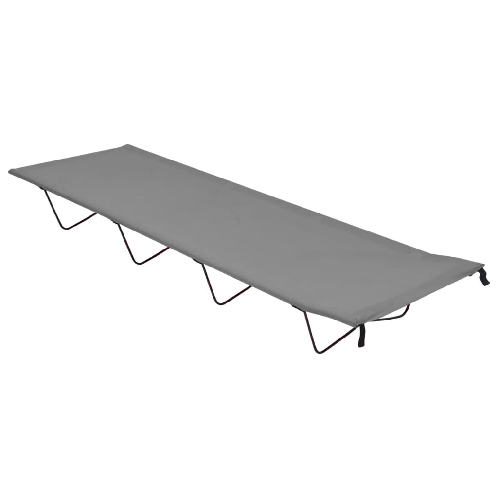 Camping Bed 180x60x19 cm Oxford Fabric and Steel Grey - R and M Furniture