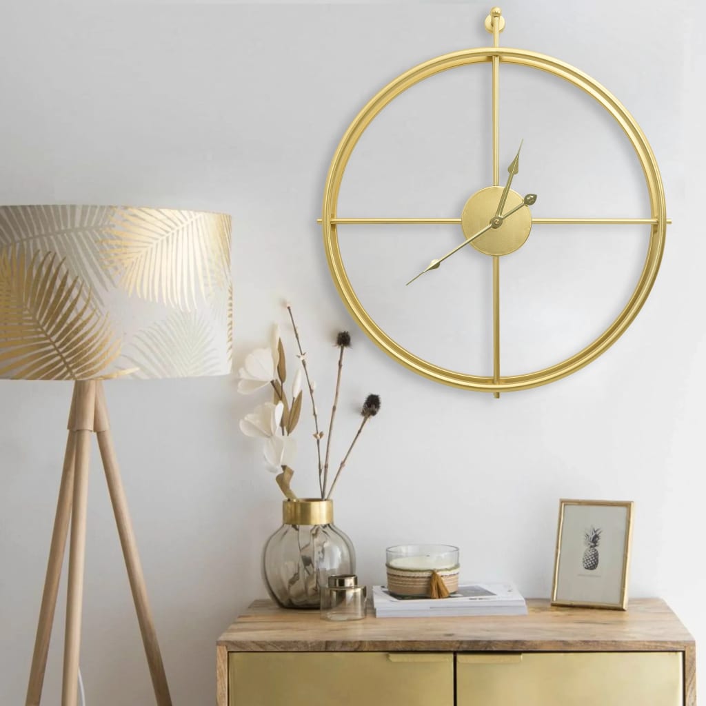 Wall Clock Gold 52cm Iron - Merkel Designers